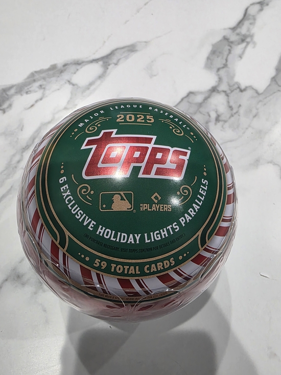 Topps Other - Topps Dark Green Round Tin with White Logo and Text